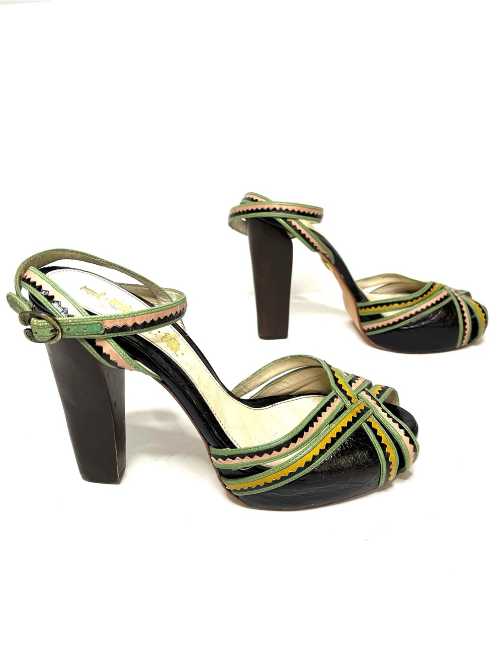 L.A.M.B. Platform Sandals - Size 9.5 - Picture 2 of 9